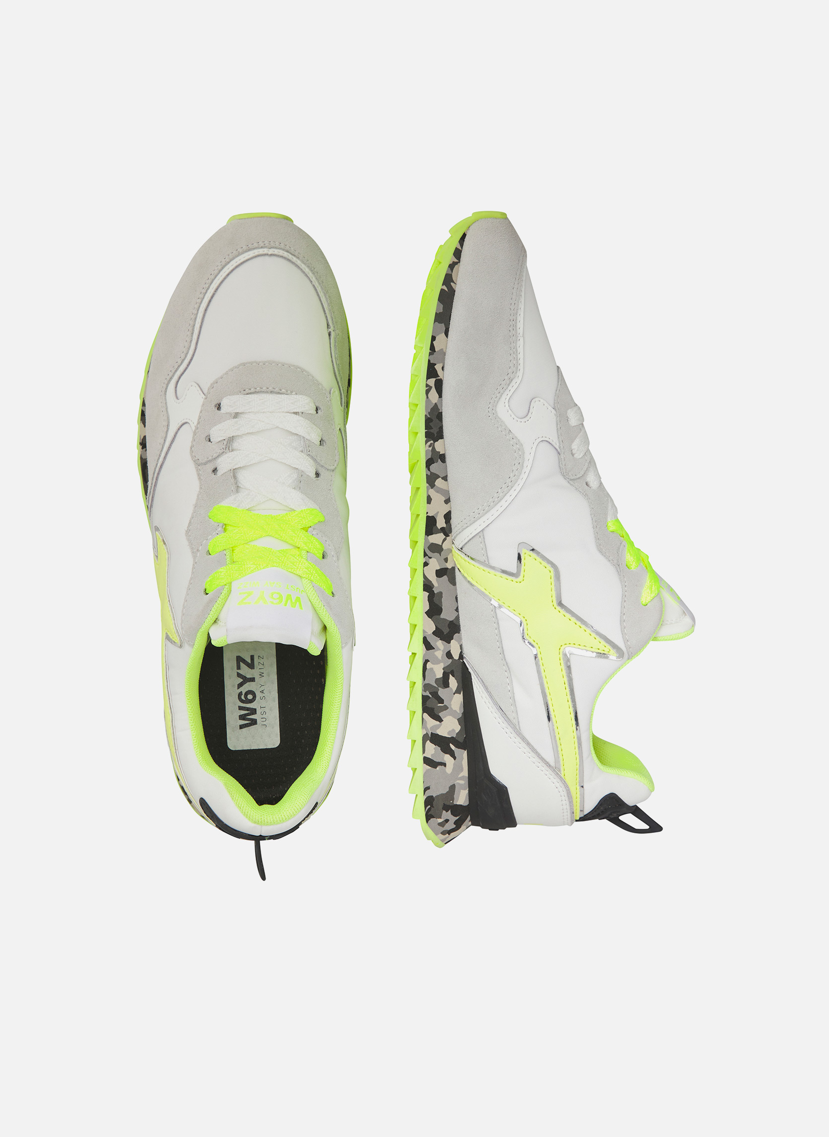 Baskets basses Sneakers JET-M. Blanc-Jaune- homme blanc W6YZ Baskets basses Sneakers JET-M. Blanc-Jaune- homme blanc Blanc