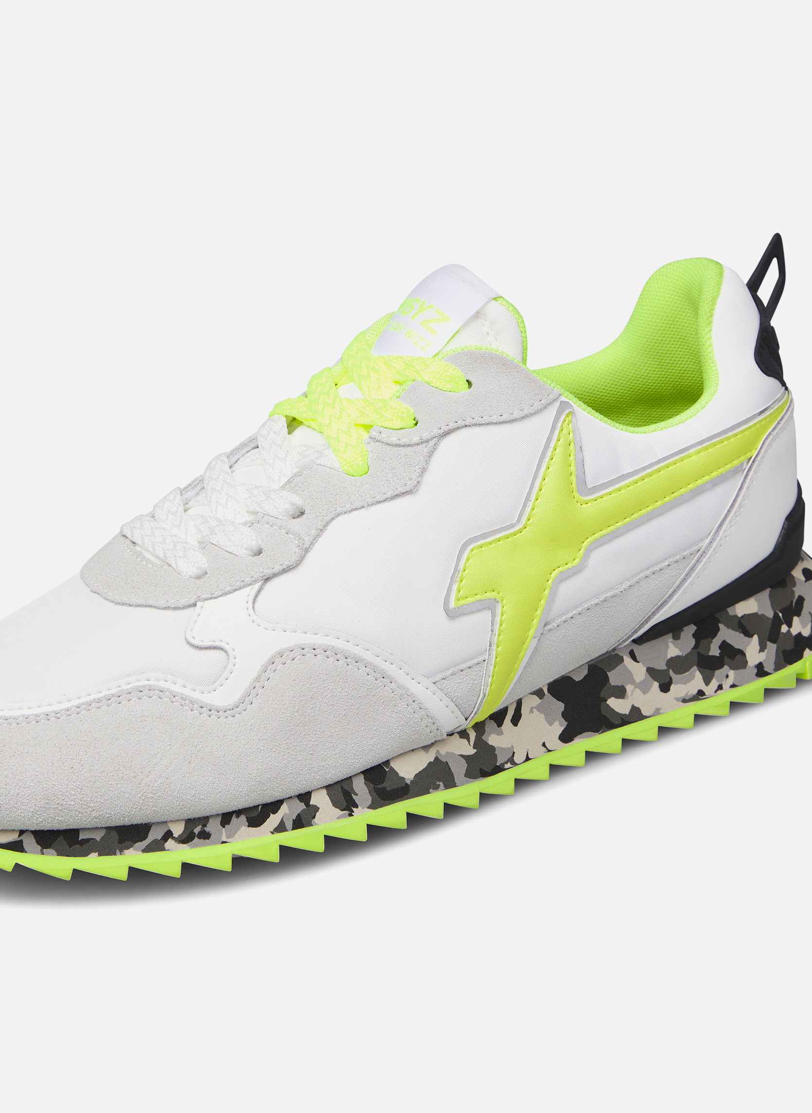 Baskets basses Sneakers JET-M. Blanc-Jaune- homme blanc W6YZ Baskets basses Sneakers JET-M. Blanc-Jaune- homme blanc Blanc