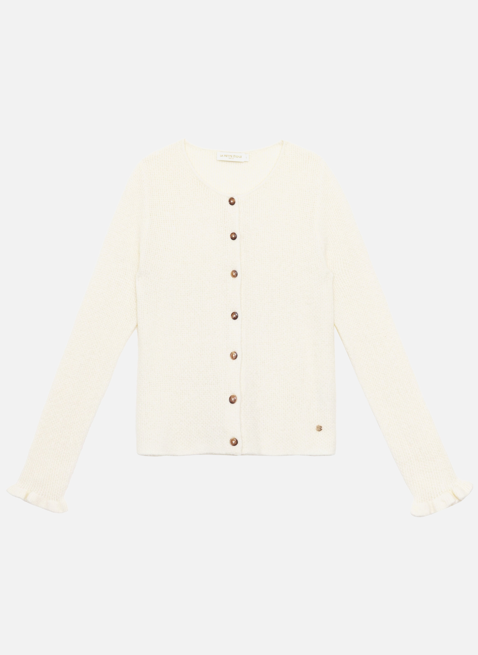 Gilets Gilet - MUDY - 11-ecru femme beige La Petite Etoile Gilets Gilet - MUDY - 11-ecru femme beige Ecru
