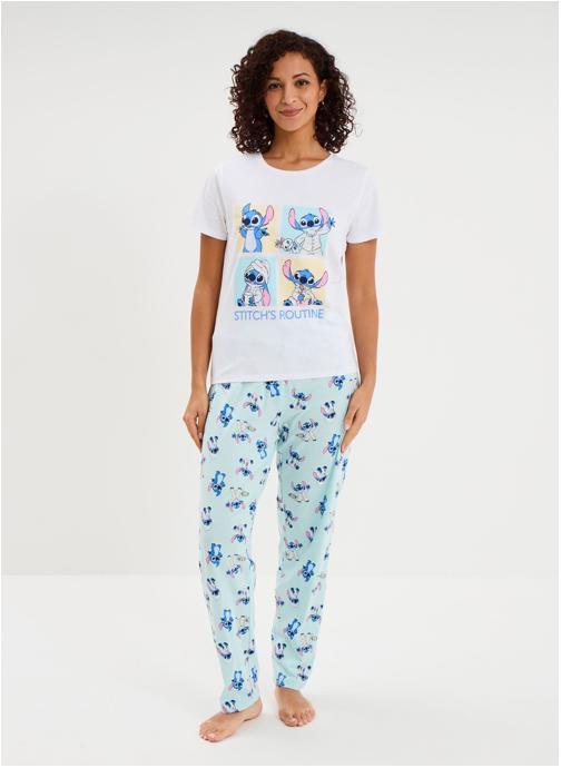 Stitch Combinaisons Pyjama - SUNPYJL_STITCHROUTINE femme blanc