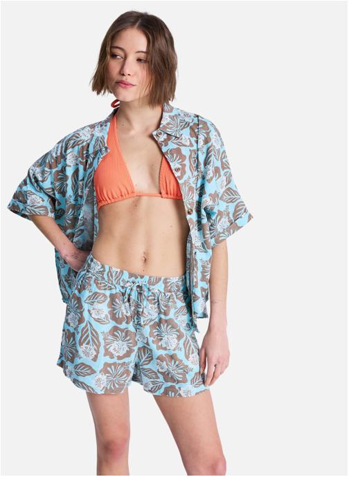 Roxy Shorts Lekeitio Break High Slub femme marron