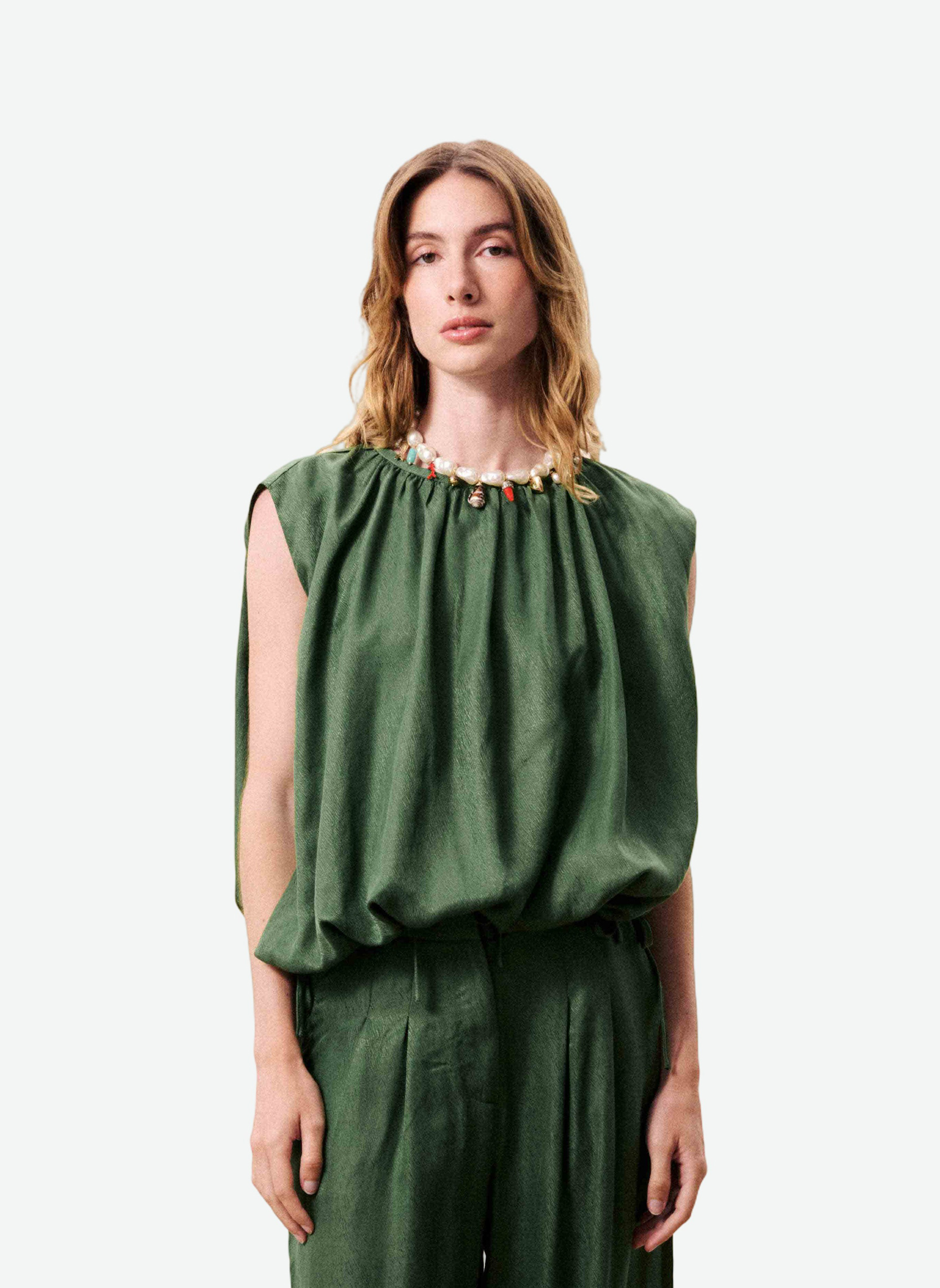 Tops ARGO femme vert FRNCH Tops ARGO femme vert Vert