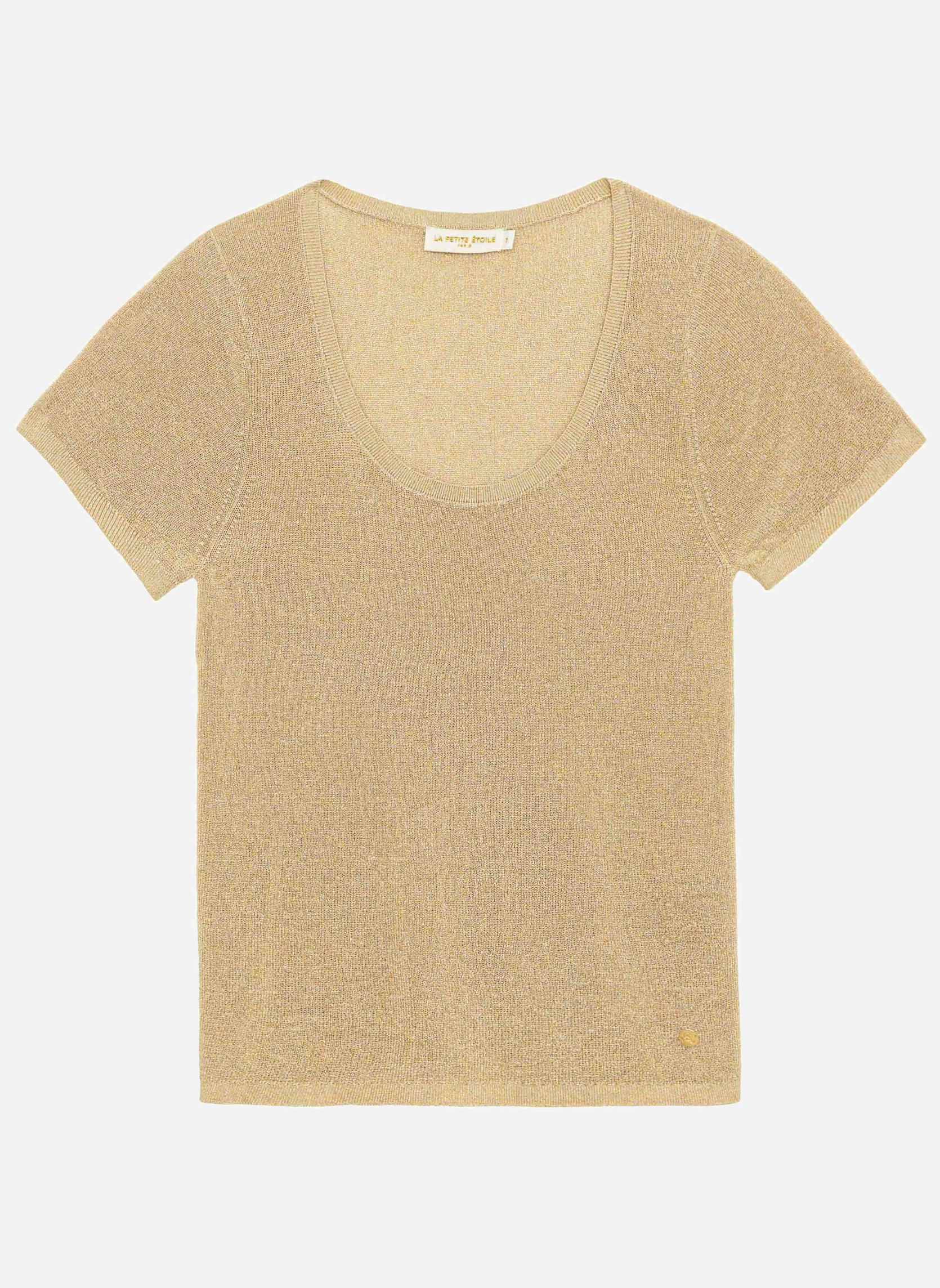Tee-shirts T-shirt - MISHAN - 68-dore femme or et bronze La Petite Etoile Tee-shirts T-shirt - MISHAN - 68-dore femme or et bronze Or