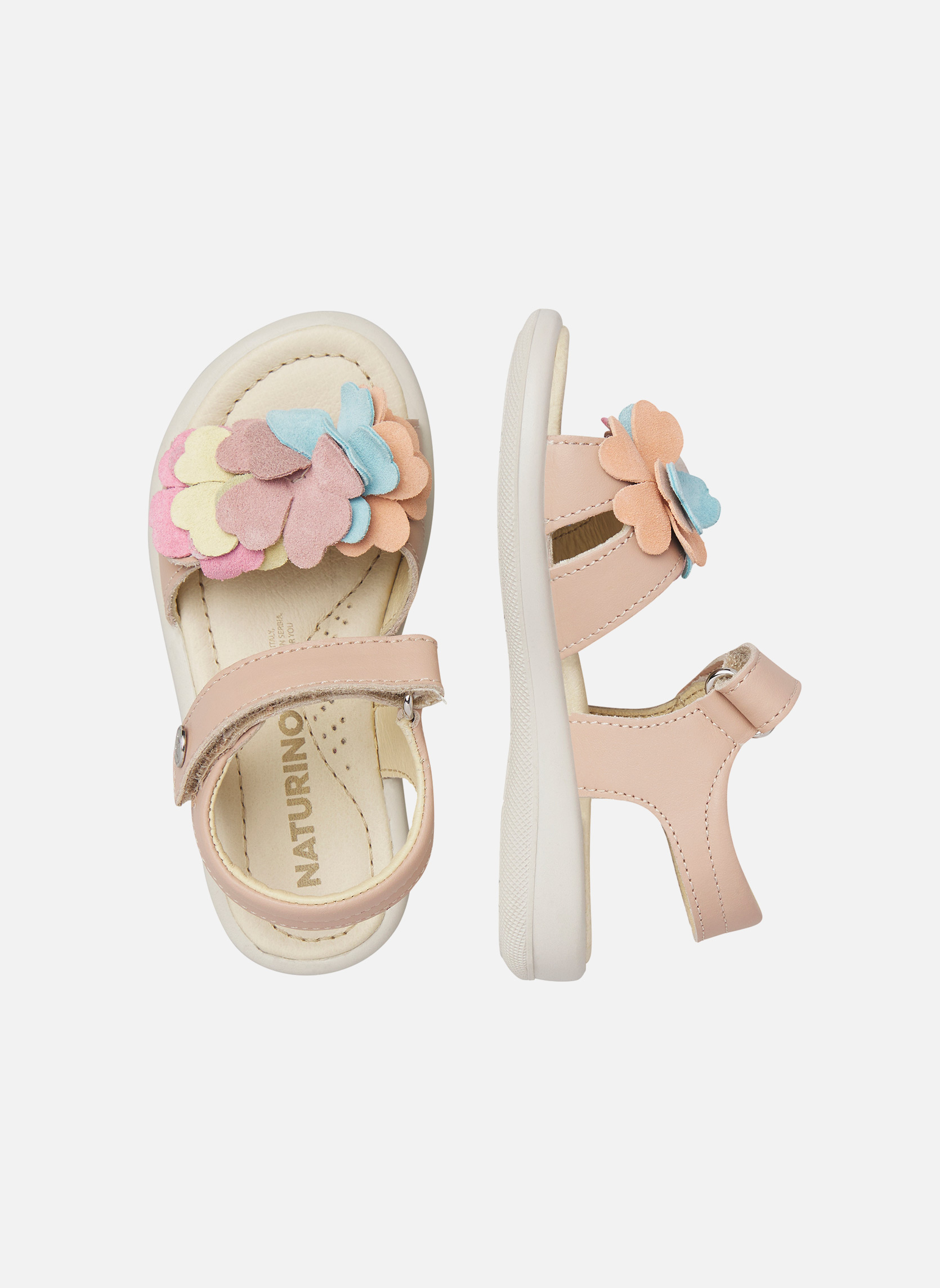 Sandales Sandales SALYA Rose poudré- fille rose Naturino Sandales Sandales SALYA Rose poudré- fille rose Rose clair