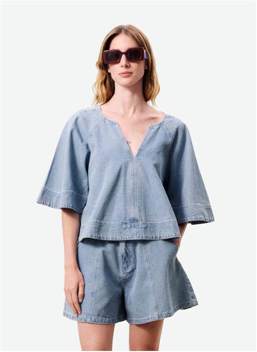 FRNCH Blouses CITRINE femme bleu