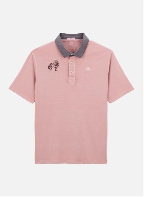 Serge Blanco Polos Polo MC homme rose