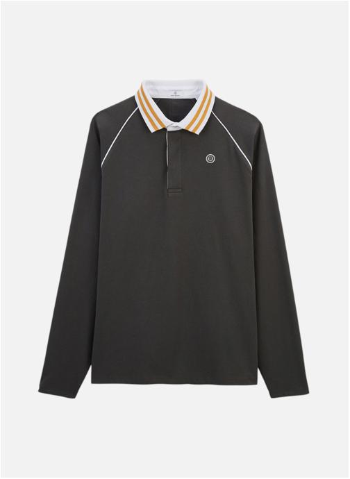 Serge Blanco Polos Polo ML homme gris