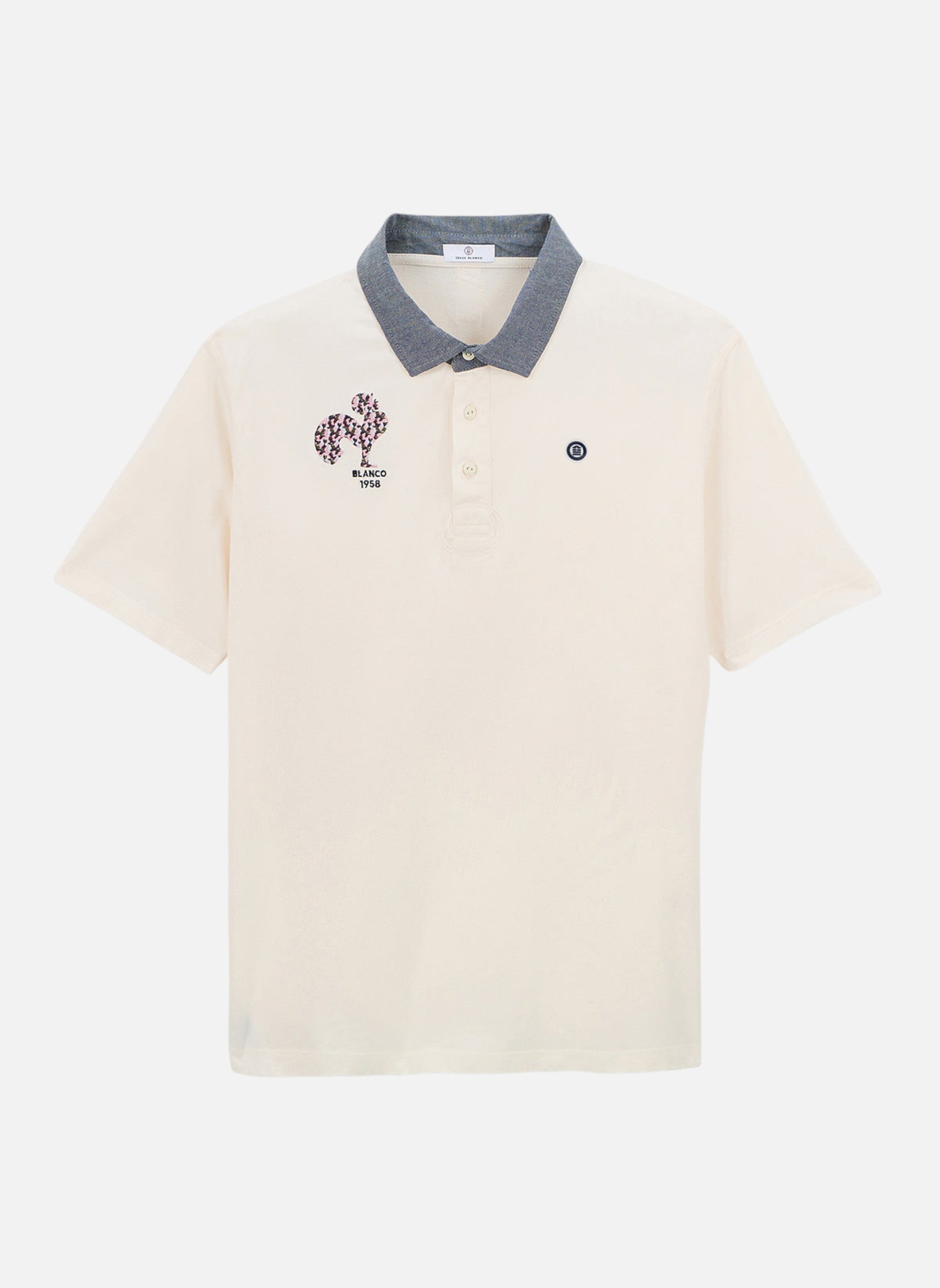 Polos Polo MC homme blanc Serge Blanco Polos Polo MC homme blanc Blanc mat