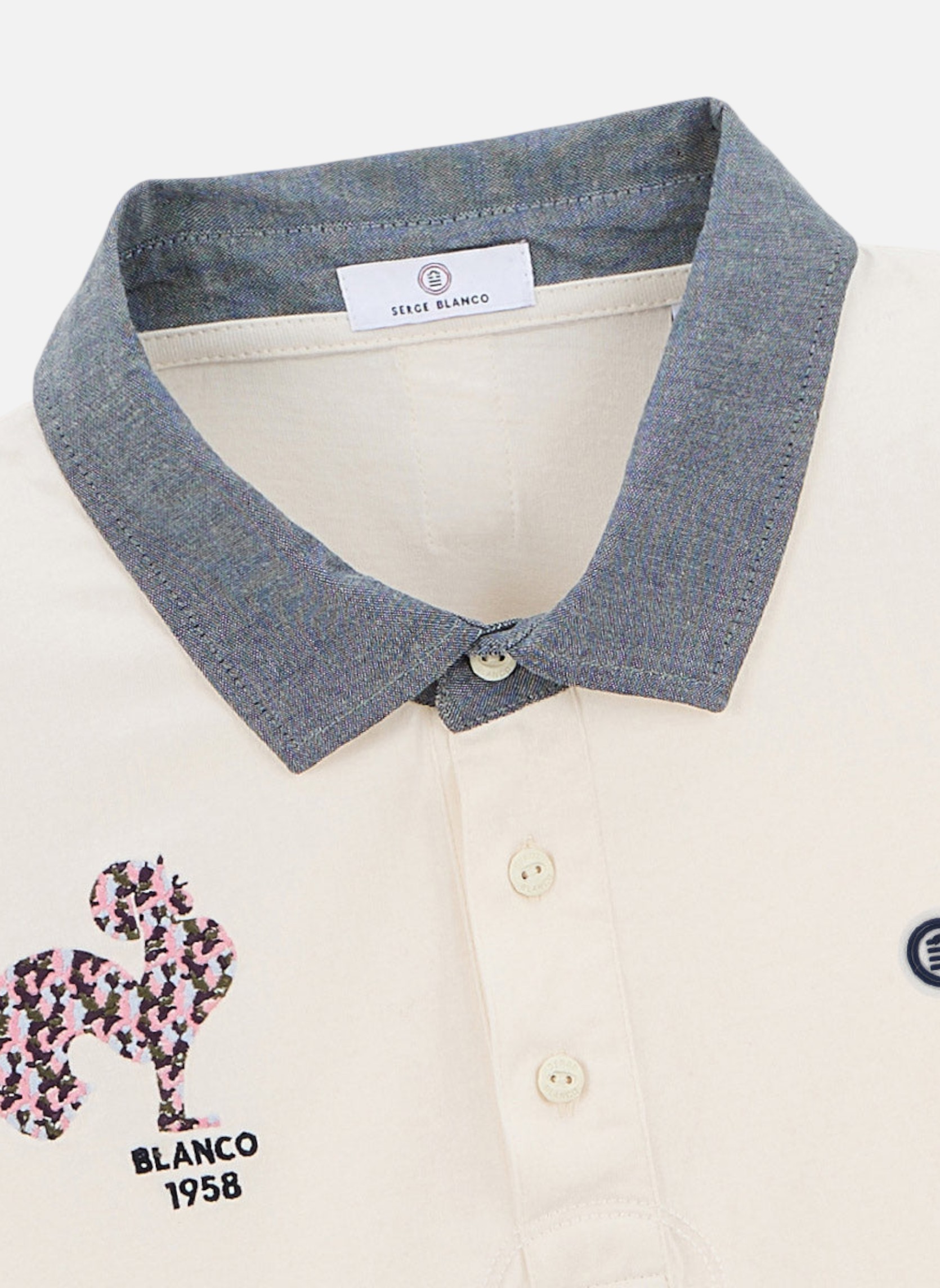 Polos Polo MC homme blanc Serge Blanco Polos Polo MC homme blanc Blanc mat