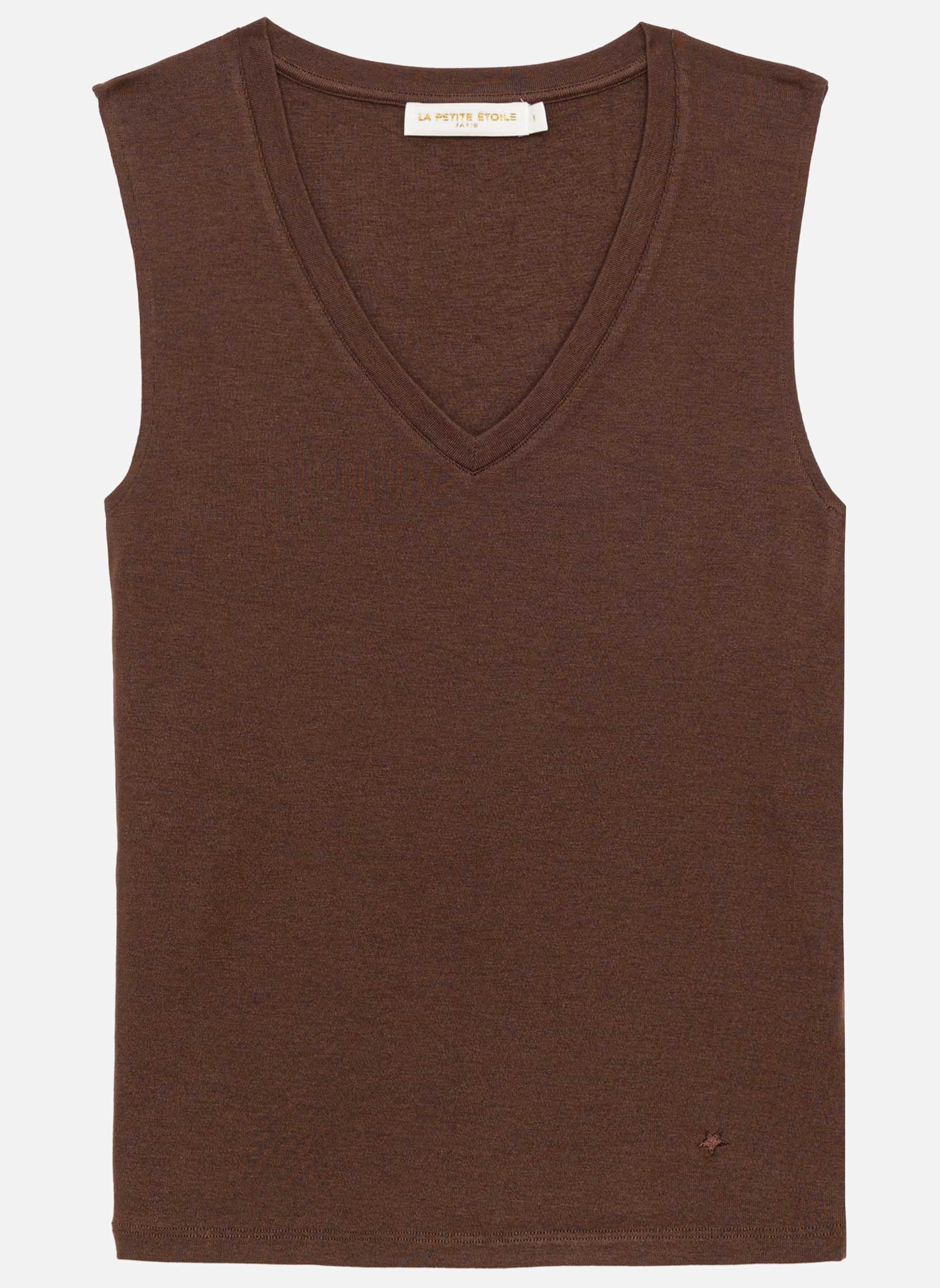 Débardeurs Débardeur - DILA - 13-beige femme marron La Petite Etoile Débardeurs Débardeur - DILA - 13-beige femme marron Marron