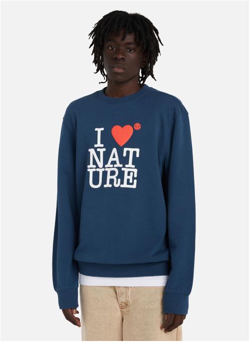 Element Sweats à capuche I Heart homme bleu