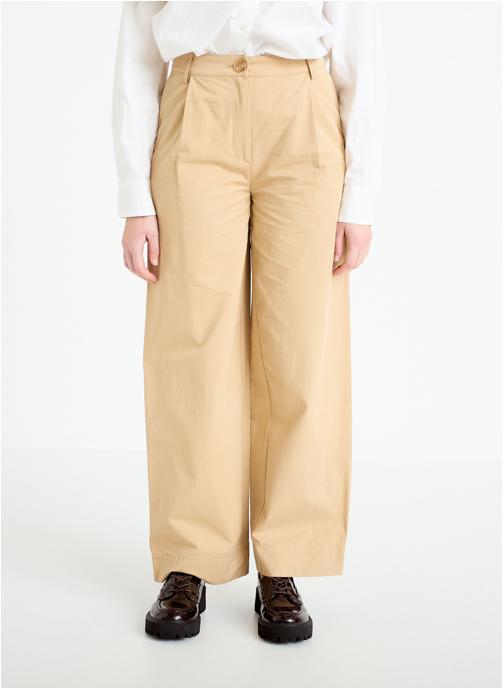 Cache Cache Pantalons droit CHINOTRIP femme beige