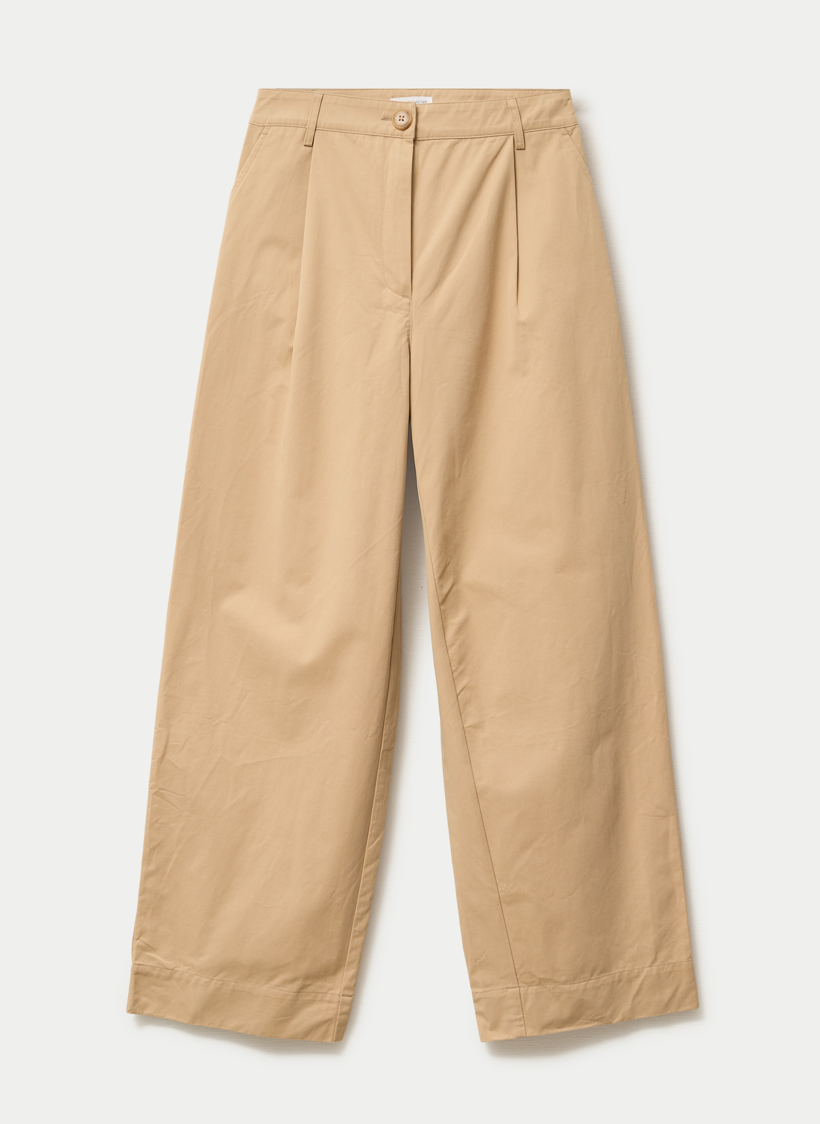 Pantalons droit CHINOTRIP femme beige Cache Cache Pantalons droit CHINOTRIP femme beige Beige