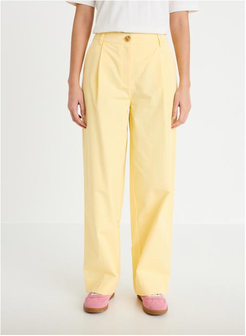 Cache Cache Pantalons droit CHINOTRIP femme jaune
