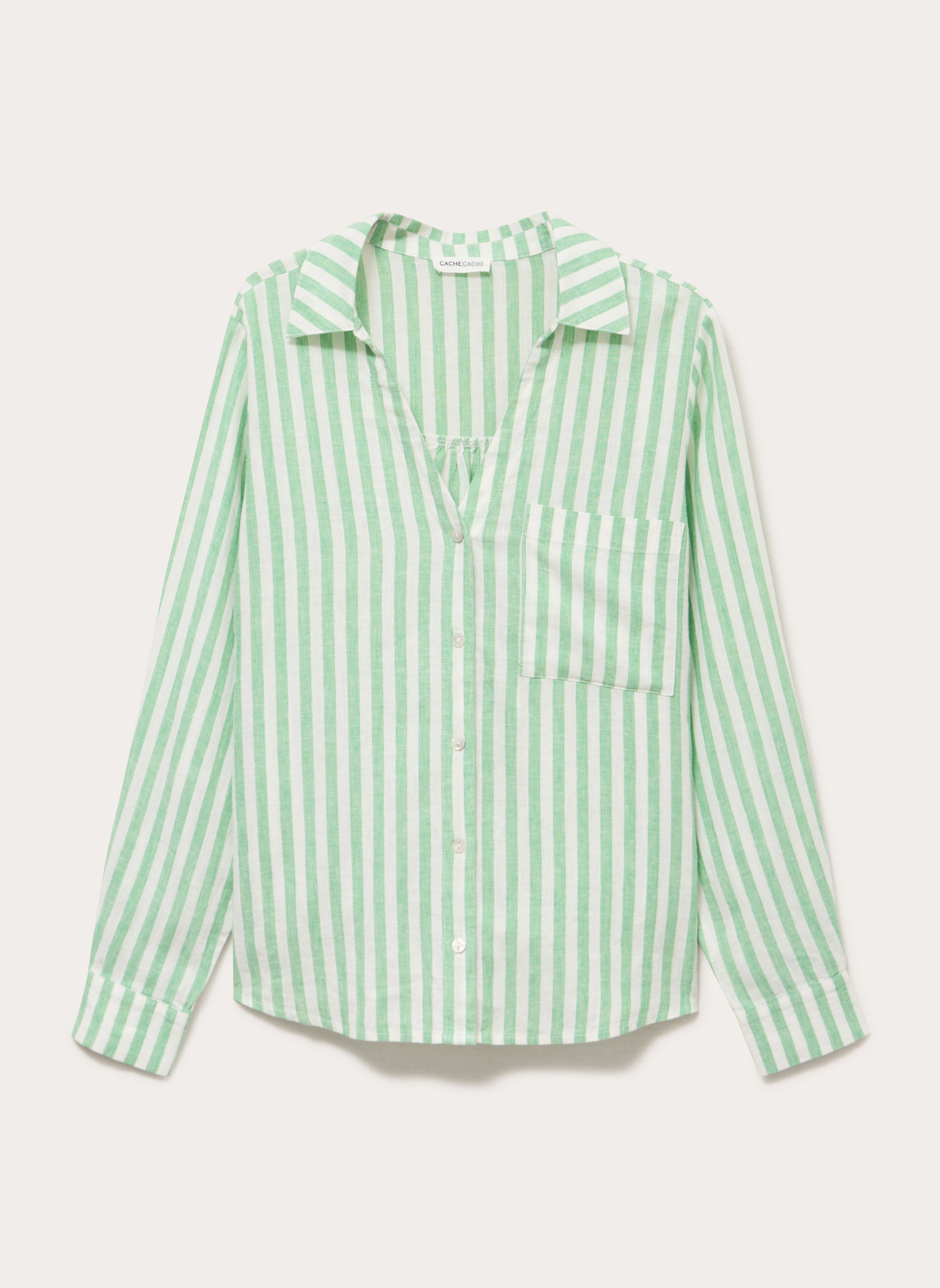 Chemises CHELINBASIC femme vert Cache Cache Chemises CHELINBASIC femme vert Vert