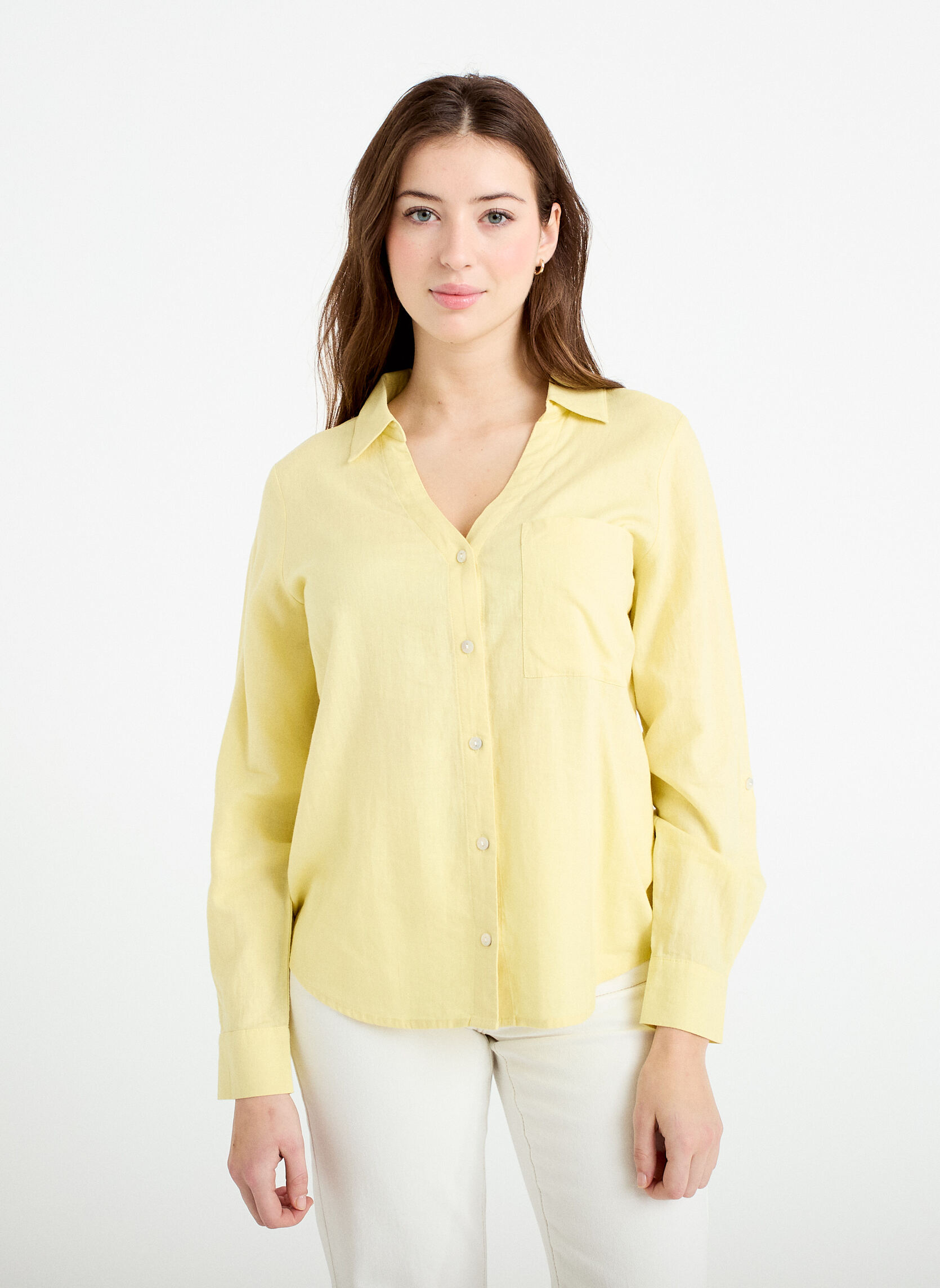 Chemises CHELINBASIC femme jaune Cache Cache Chemises CHELINBASIC femme jaune Jaune