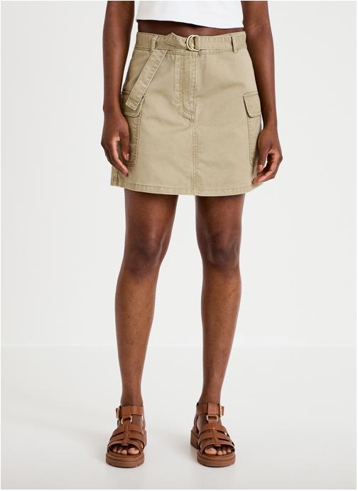 Cache Cache Jupes mi-longues JUSHOTWILL femme beige