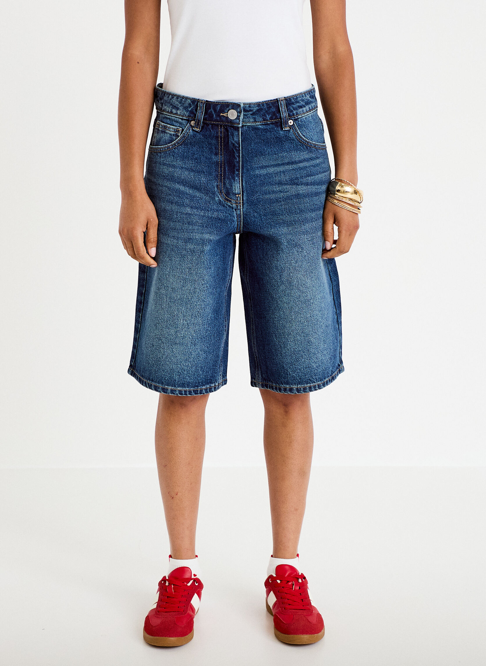 Shorts BERMUCOCO3 femme bleu Cache Cache Shorts BERMUCOCO3 femme bleu Bleu foncé