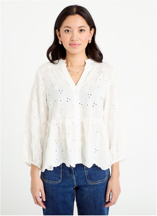 Cache Cache Blouses BLOUTAGE3D femme blanc