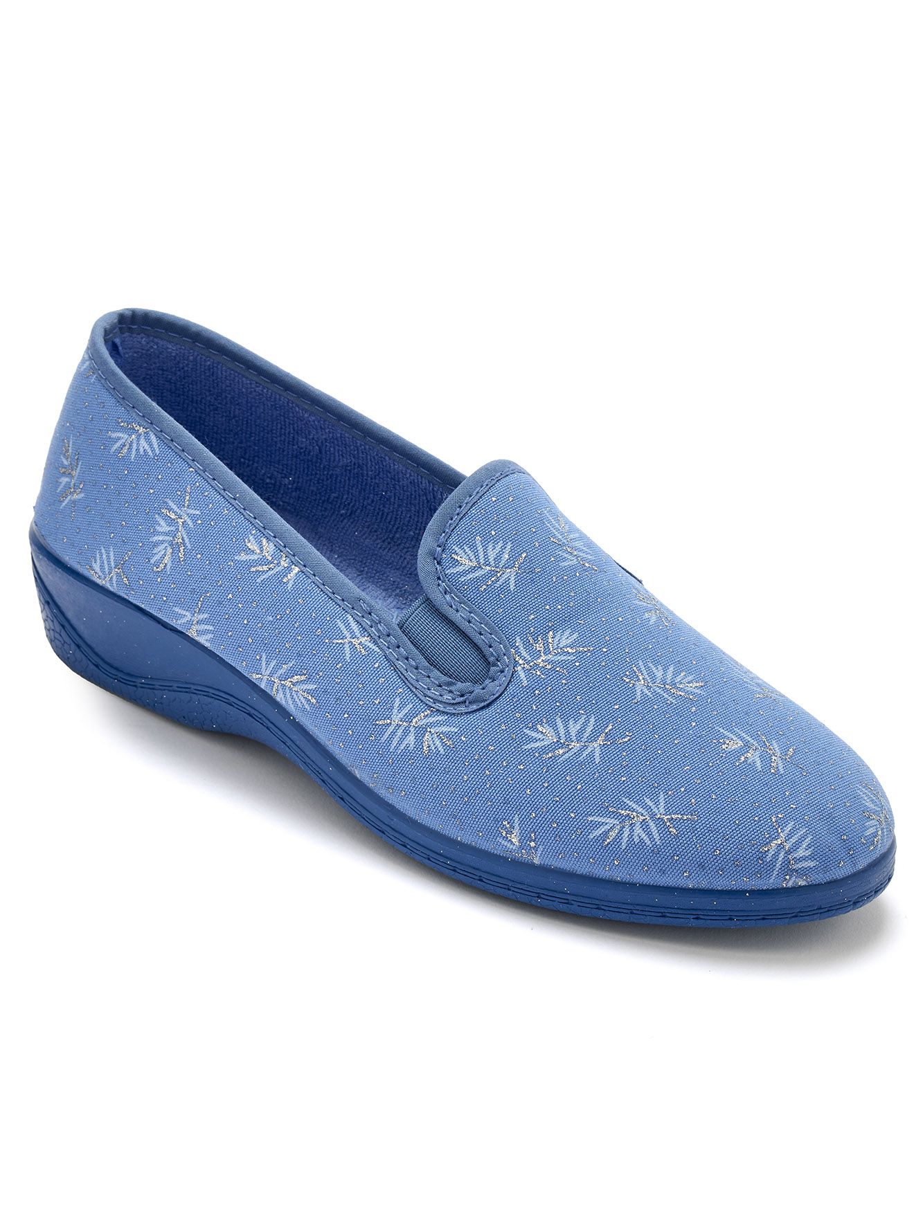 Chaussons DERBIES femme bleu Pediconfort Chaussons DERBIES femme bleu Bleu