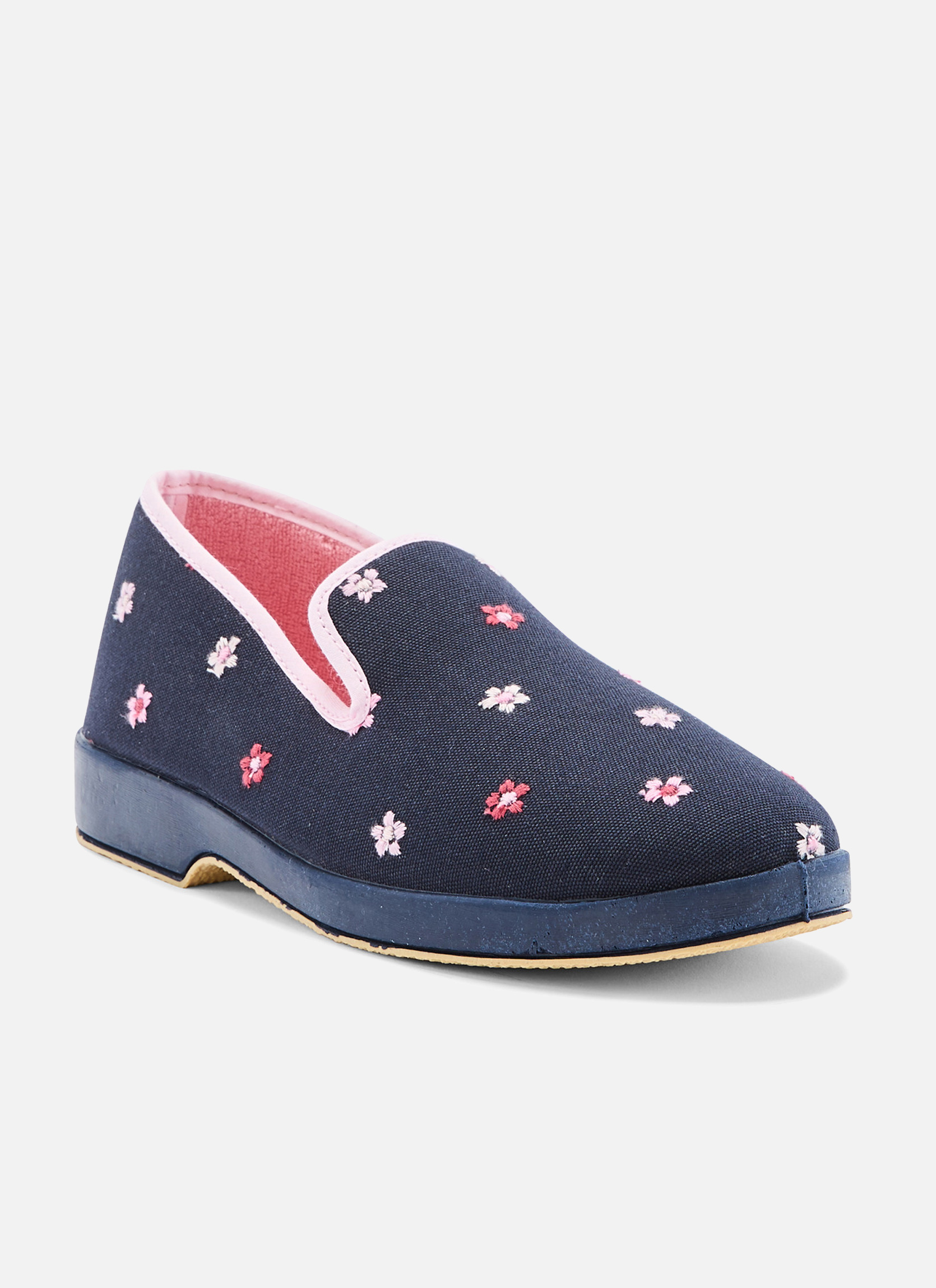 Chaussons PANTOUFLES femme bleu Pediconfort Chaussons PANTOUFLES femme bleu Bleu marine