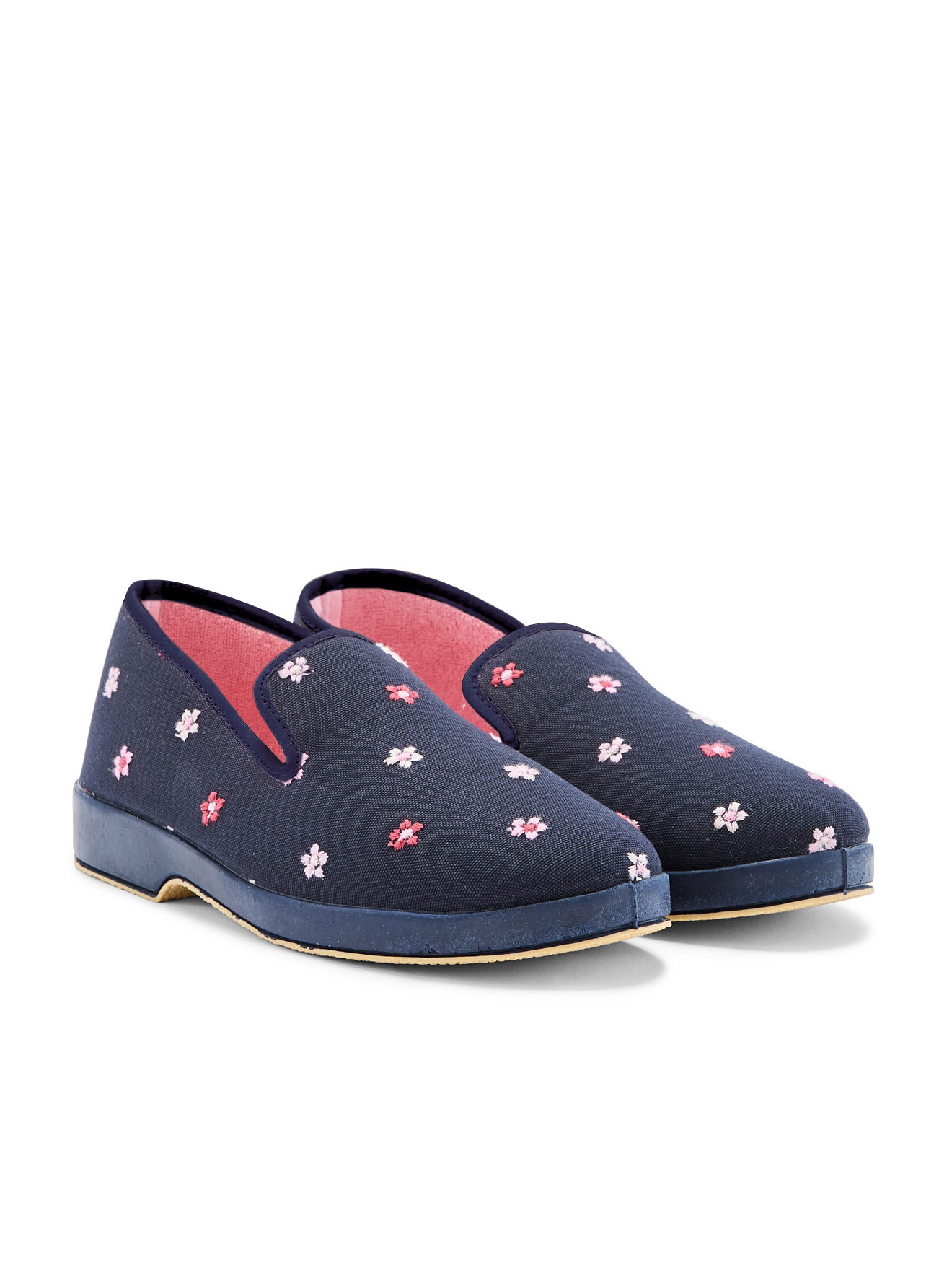 Chaussons PANTOUFLES femme bleu Pediconfort Chaussons PANTOUFLES femme bleu Bleu marine