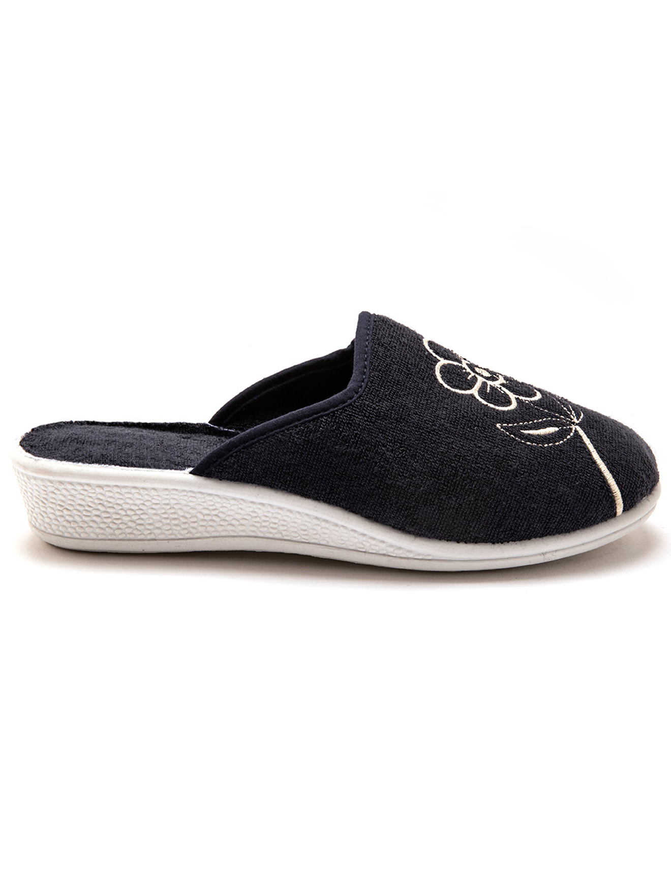 Chaussons MULES femme bleu Pediconfort Chaussons MULES femme bleu Bleu marine