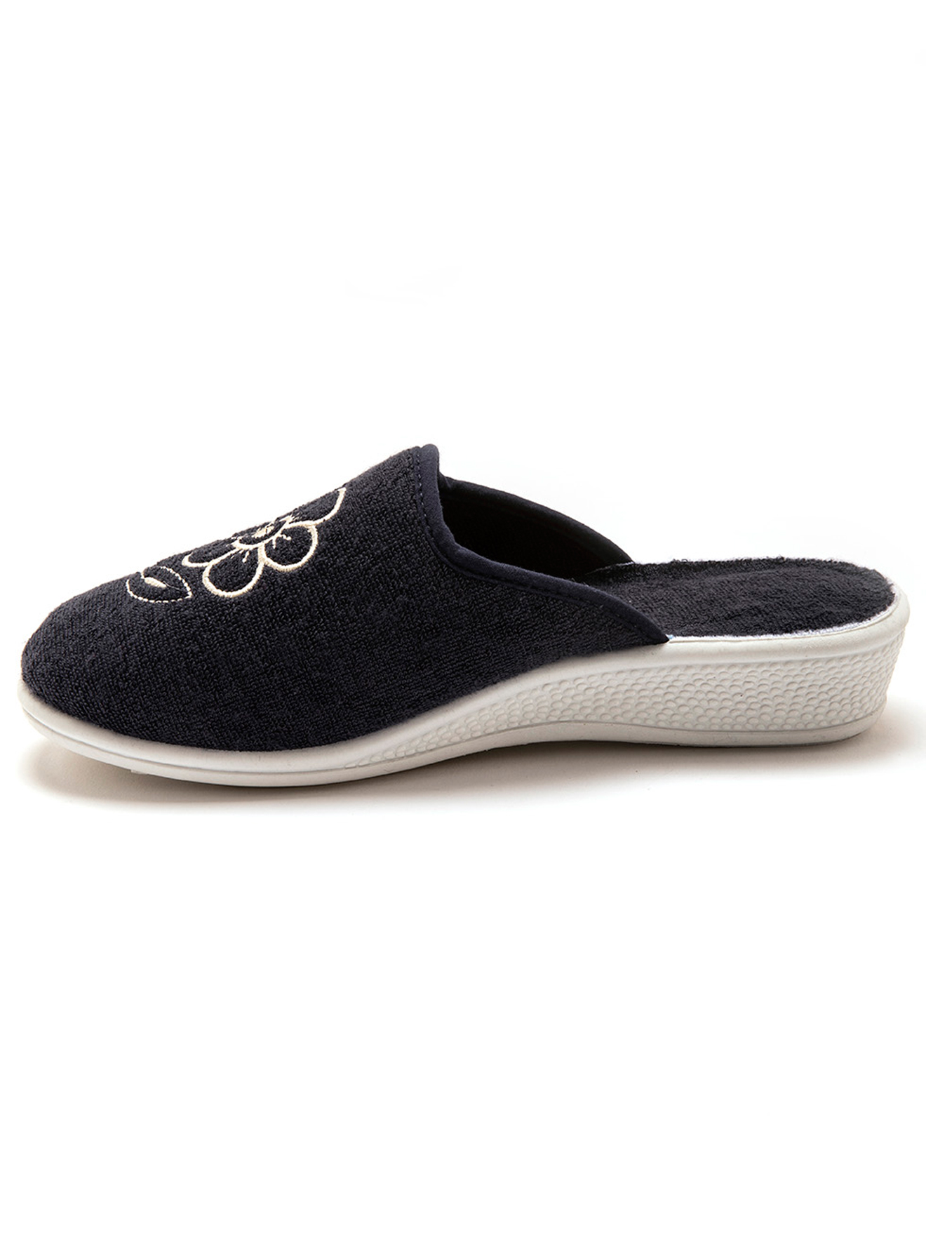 Chaussons MULES femme bleu Pediconfort Chaussons MULES femme bleu Bleu marine