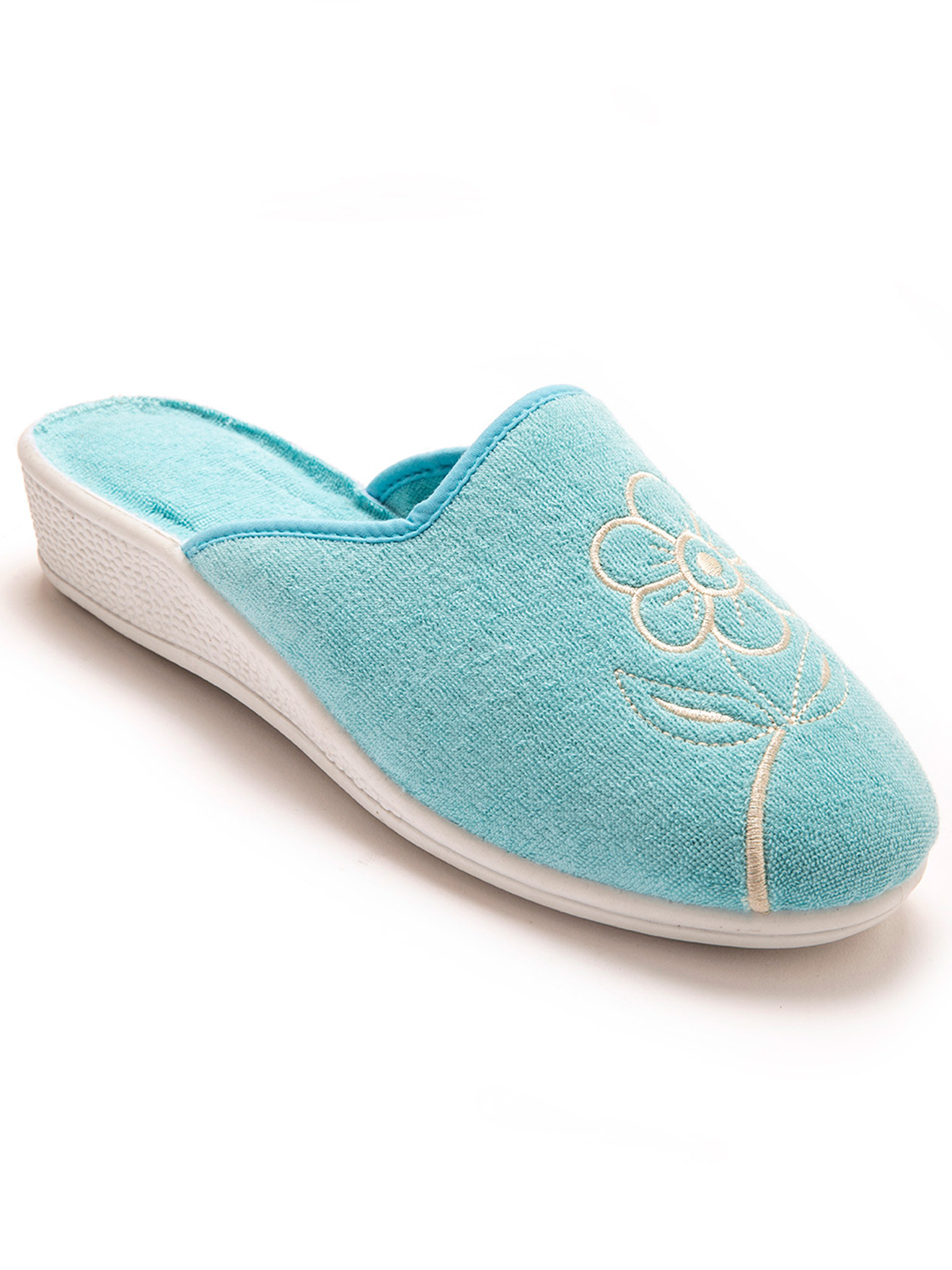 Chaussons MULES femme bleu Pediconfort Chaussons MULES femme bleu Turquoise