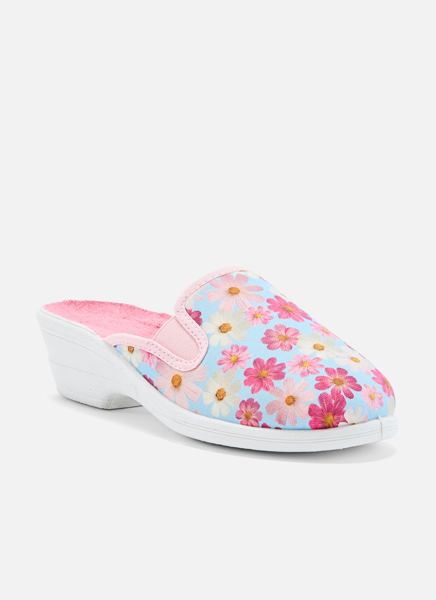 Chaussons PANTOUFLES femme rose Pediconfort Chaussons PANTOUFLES femme rose Rose