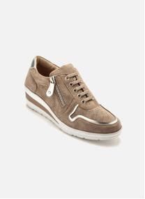 Baskets basses DERBIES femme beige