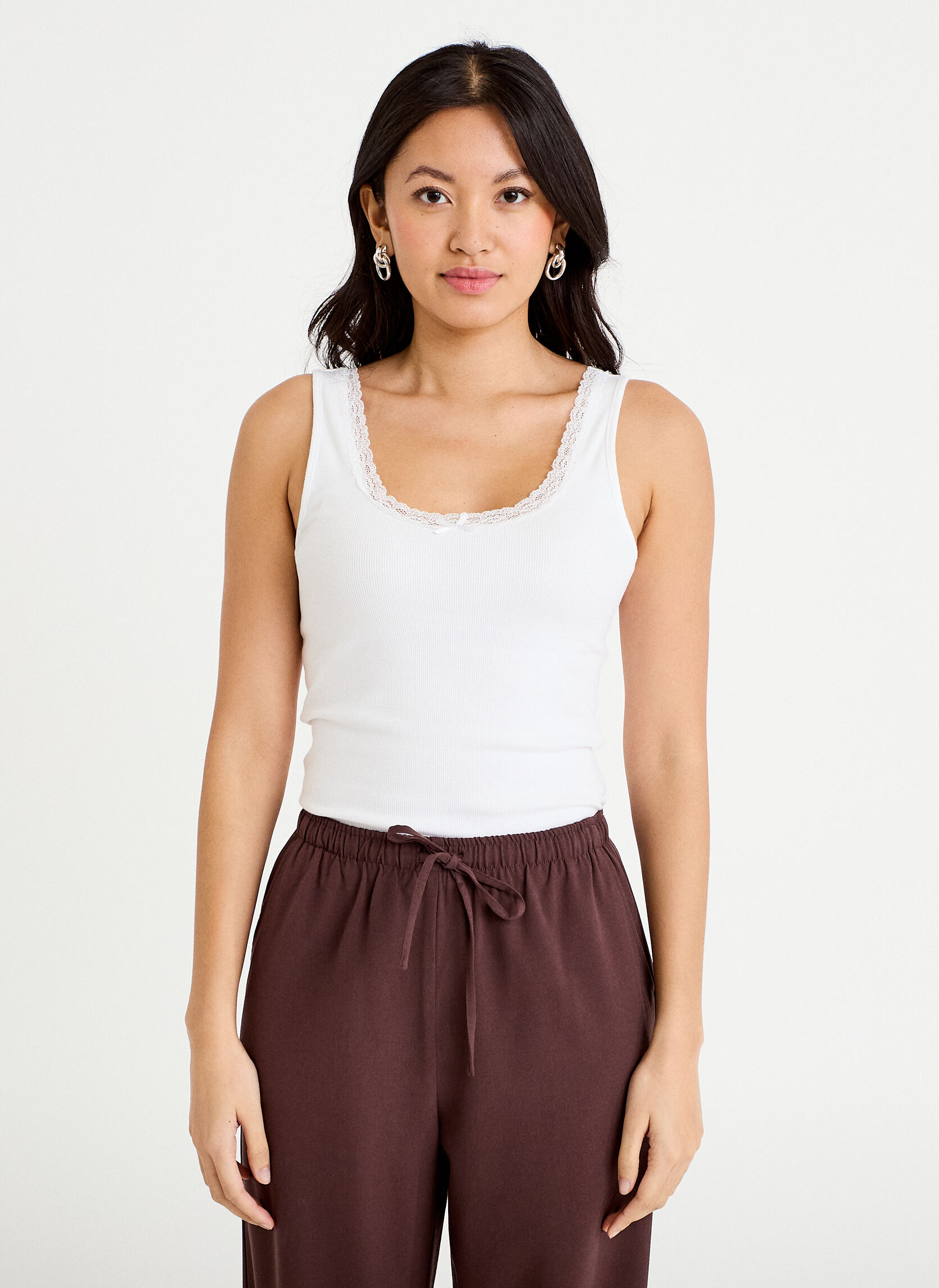 Débardeurs DCOTDENT femme blanc Cache Cache Débardeurs DCOTDENT femme blanc Blanc