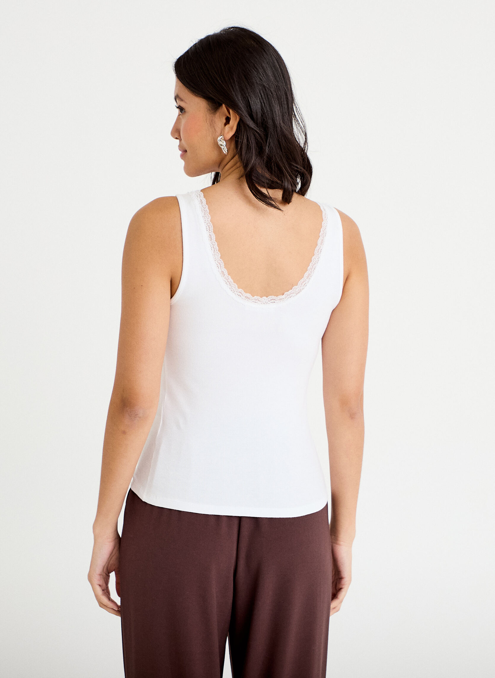 Débardeurs DCOTDENT femme blanc Cache Cache Débardeurs DCOTDENT femme blanc Blanc