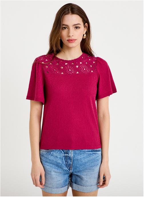 Cache Cache Tee-shirts KMACFLO femme rouge