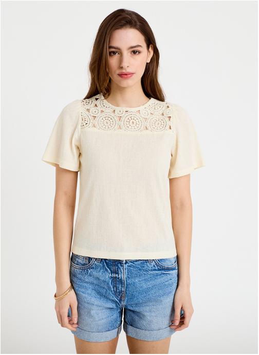 Cache Cache Tee-shirts KMACFLO femme blanc