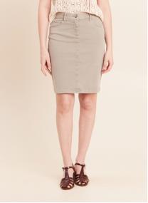 Jupes mi-longues JESIZEL femme marron