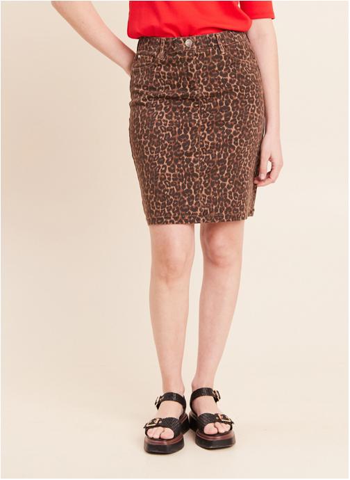 Bréal Jupes mi-longues JESIZEL femme marron