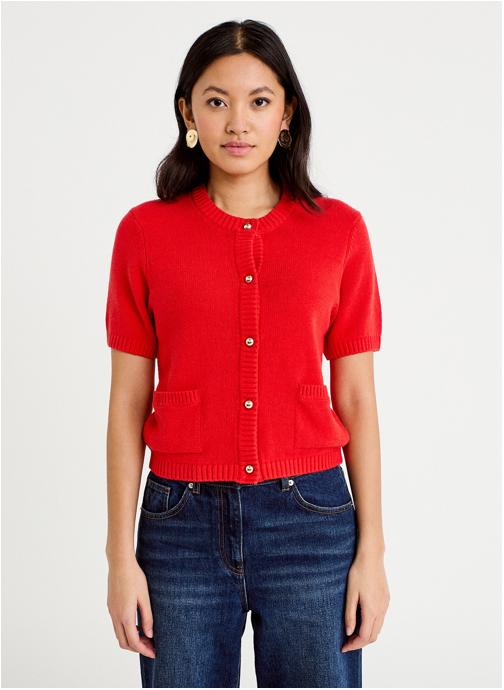 Cache Cache Gilets CARDICRUISE femme rouge