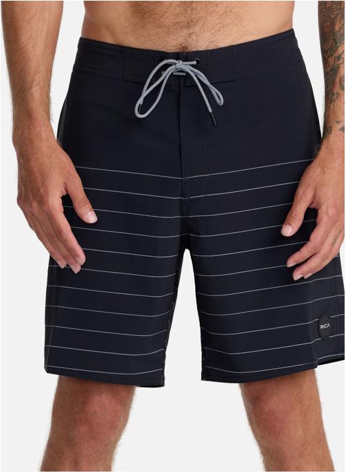 RVCA Shorts de bain Steady Stripe homme noir