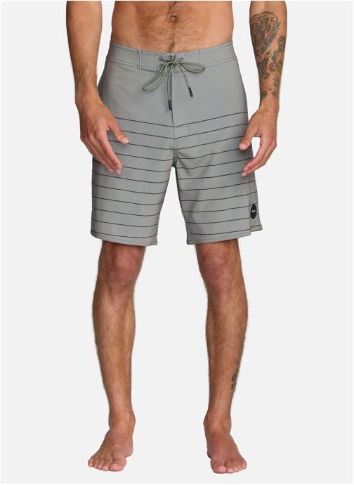 RVCA Shorts de bain Steady Stripe homme gris