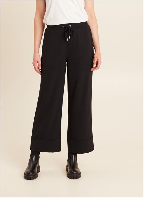 Bréal Pantalons droit PEFLOWEM femme noir