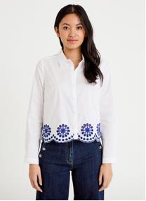 Chemises CHEMANGLAIS2 femme blanc Cache Cache Chemises CHEMANGLAIS2 femme blanc Blanc