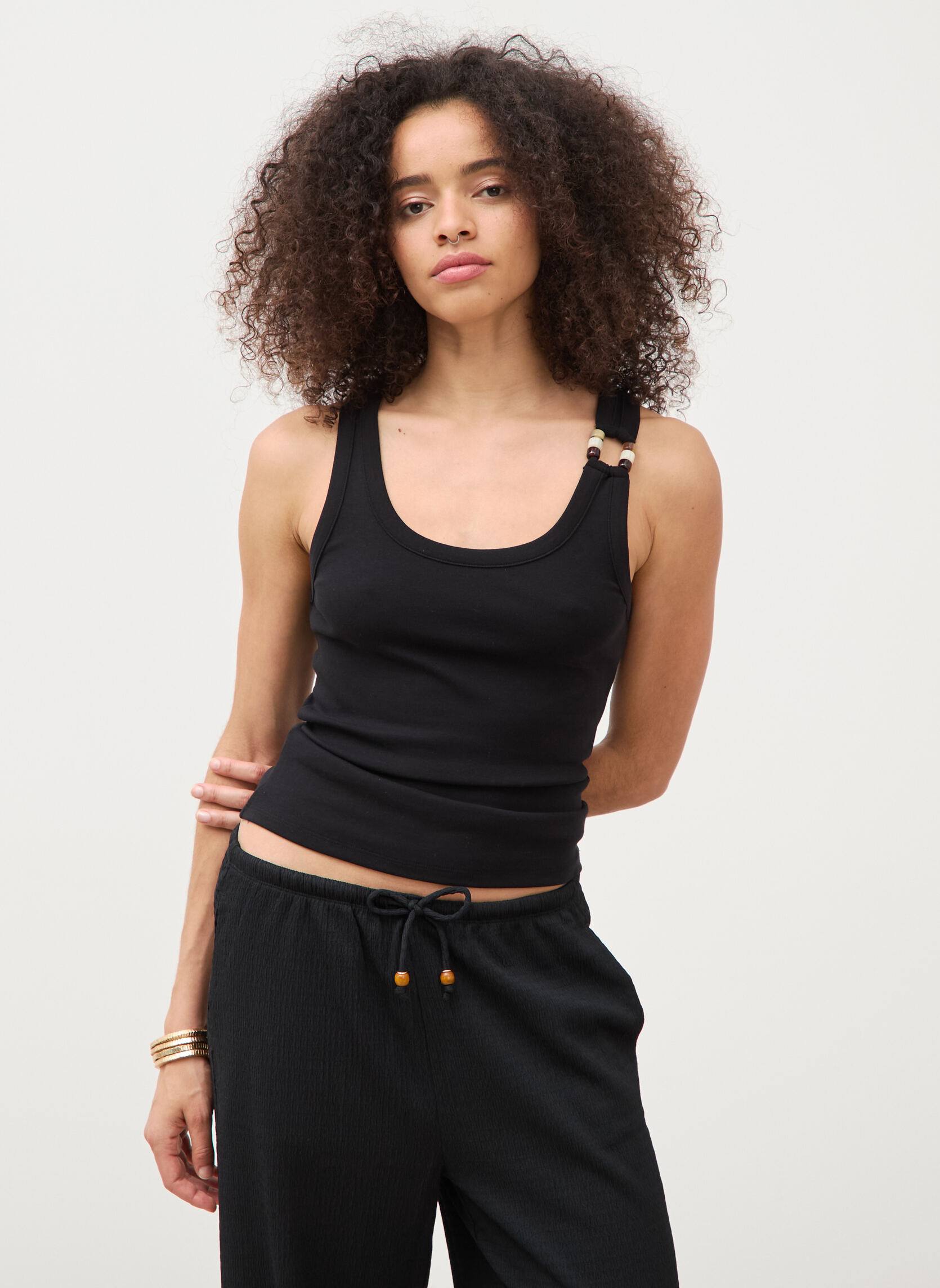 Débardeurs PEARLDEBF femme noir Bonobo Débardeurs PEARLDEBF femme noir Noir