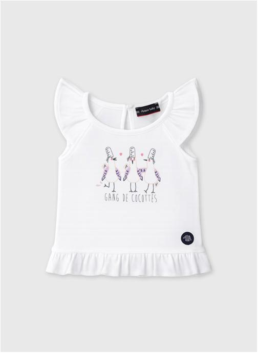 Armor Lux Débardeurs Débardeur K0752 blanc fille blanc