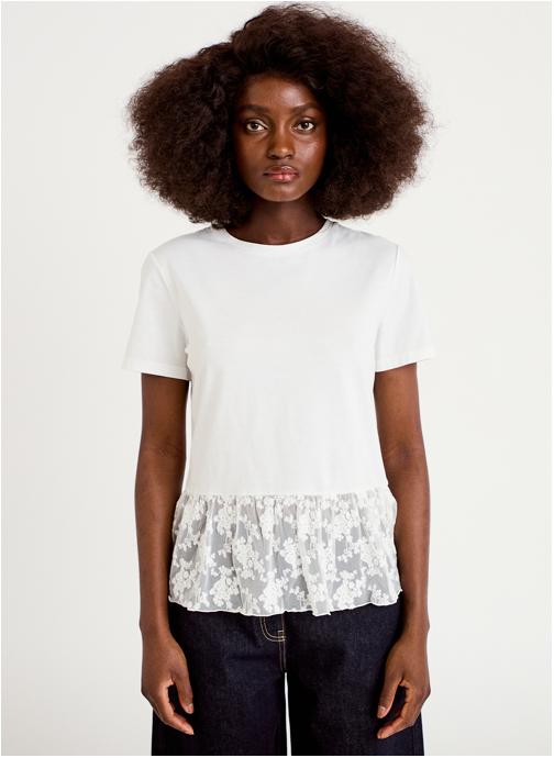Cache Cache Tee-shirts KTEEDENT femme blanc