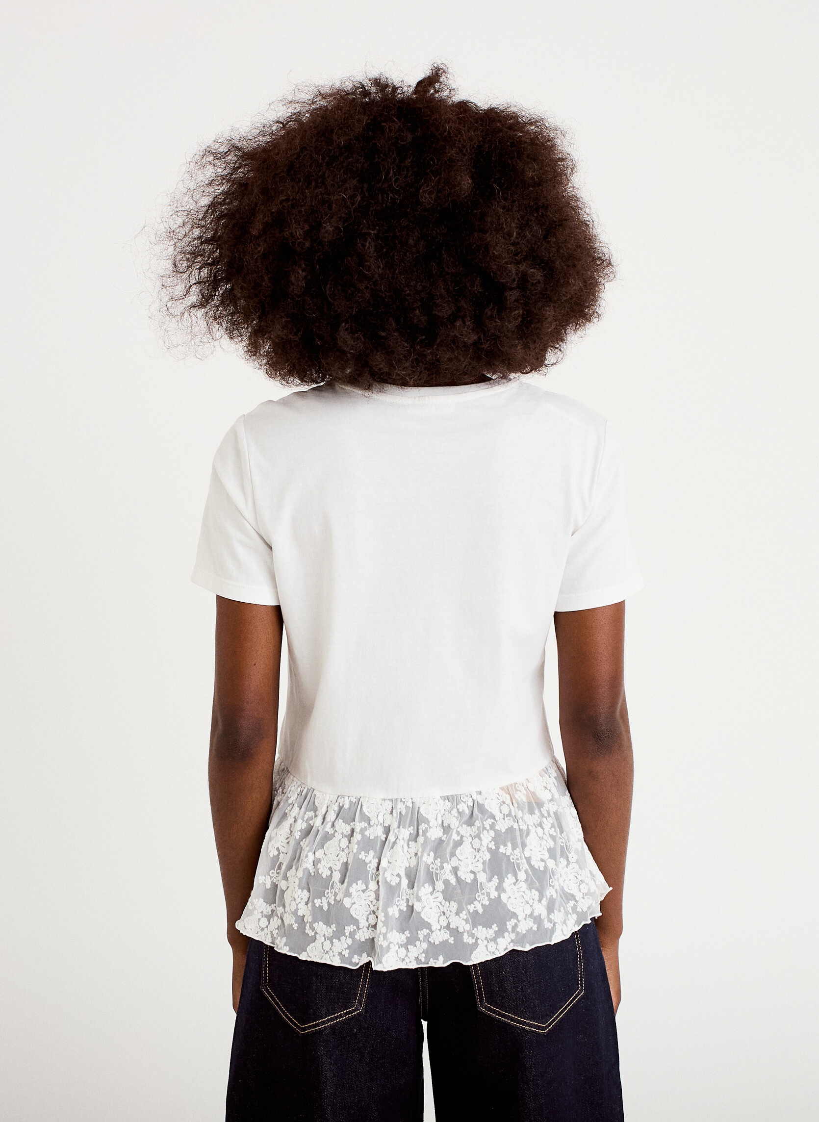 Tee-shirts KTEEDENT femme blanc Cache Cache Tee-shirts KTEEDENT femme blanc Blanc