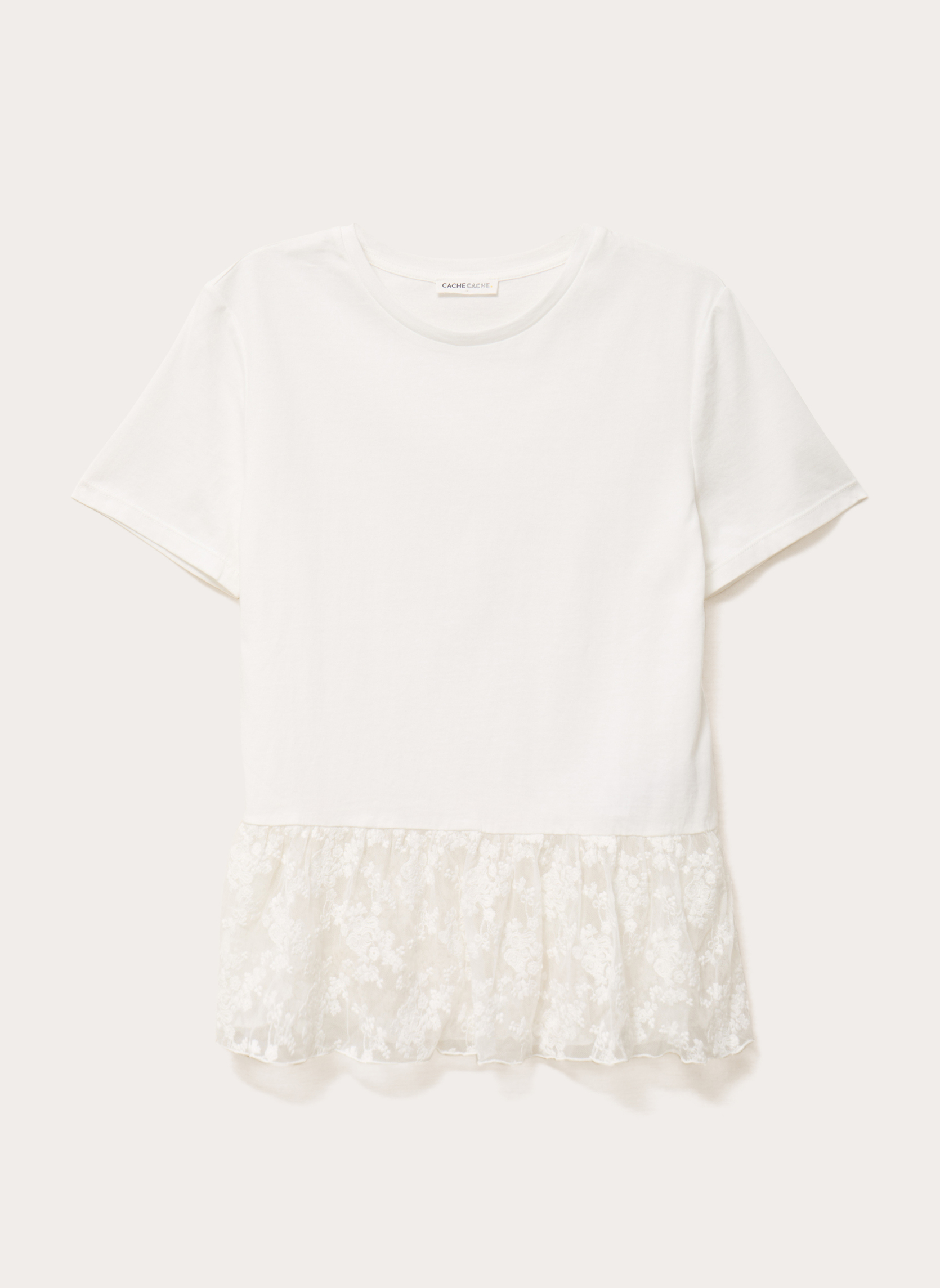 Tee-shirts KTEEDENT femme blanc Cache Cache Tee-shirts KTEEDENT femme blanc Blanc