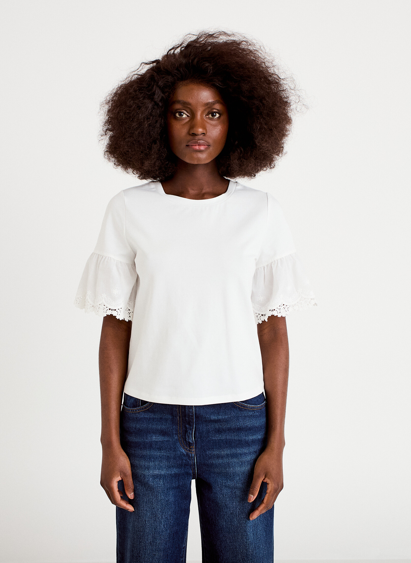 Tee-shirts KSMALLBROD femme blanc Cache Cache Tee-shirts KSMALLBROD femme blanc Blanc