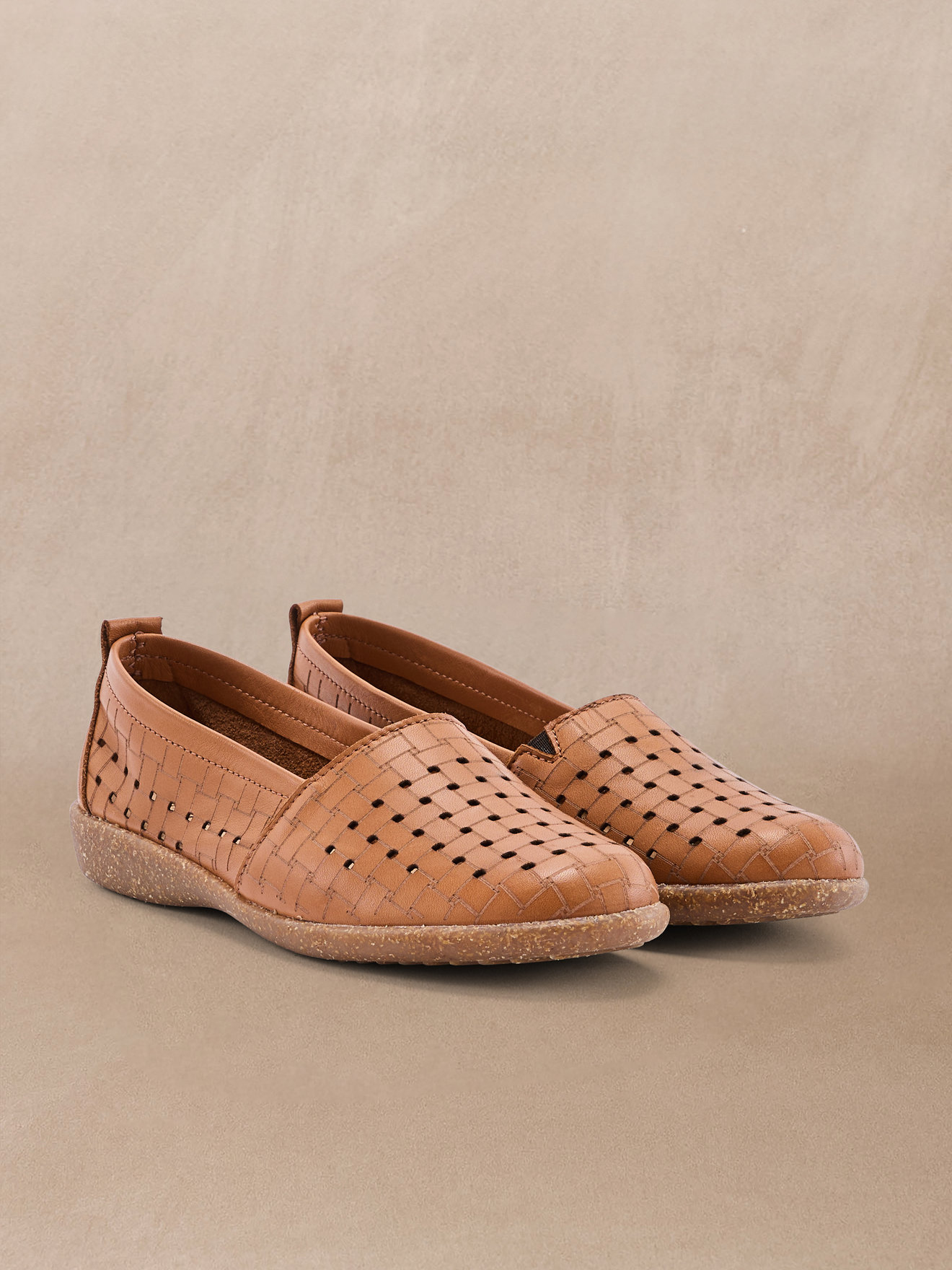 Mocassins BALLERINE femme marron Pediconfort Mocassins BALLERINE femme marron Camel