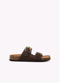Sandales Sandales plates Femme MTNG LAZY marron femme beige